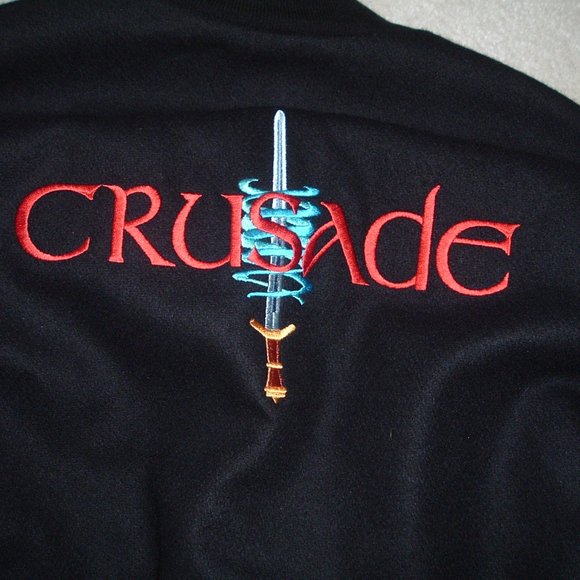 Crusade Babylon 5 Film Crew wool bomber jackets Sichel M Vintage tv series - Picture 6 of 9